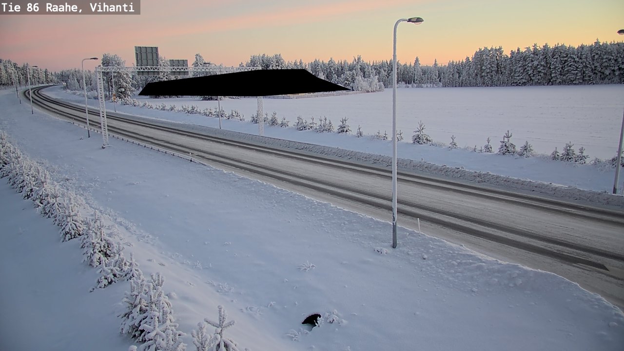 Weather Camera Image Road 86 Raahe, Vihanti, Raahe, Pohjois-Pohjanmaa