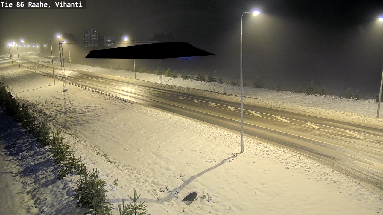 Weather Camera Image Väg 86 Raahe, Vihanti, Raahe, Pohjois-Pohjanmaa
