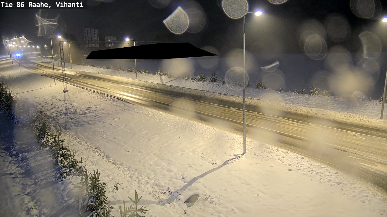 Weather Camera Image Väg 86 Raahe, Vihanti, Raahe, Pohjois-Pohjanmaa