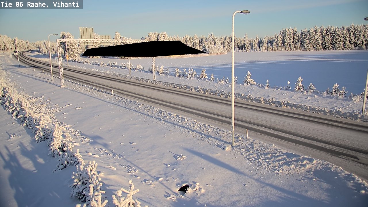 Weather Camera Image Road 86 Raahe, Vihanti, Raahe, Pohjois-Pohjanmaa