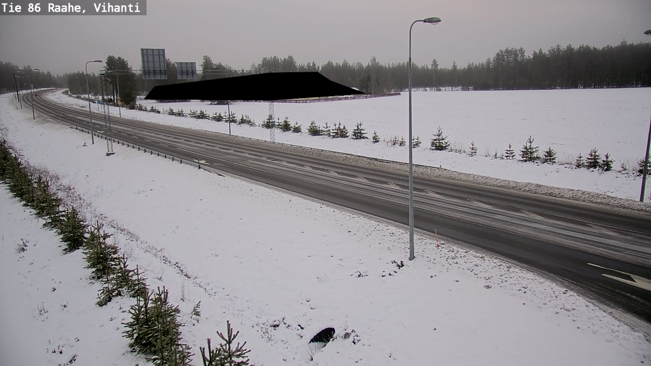 Weather Camera Image Väg 86 Raahe, Vihanti, Raahe, Pohjois-Pohjanmaa