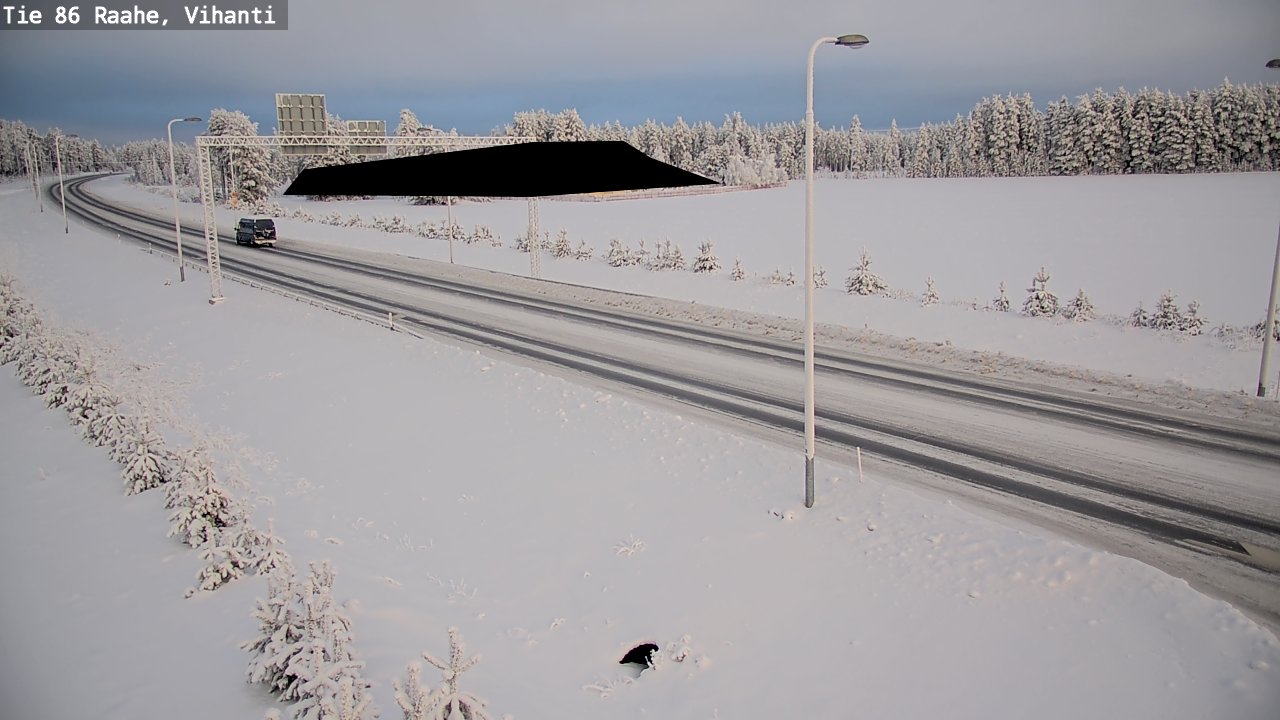 Weather Camera Image Väg 86 Raahe, Vihanti, Raahe, Pohjois-Pohjanmaa