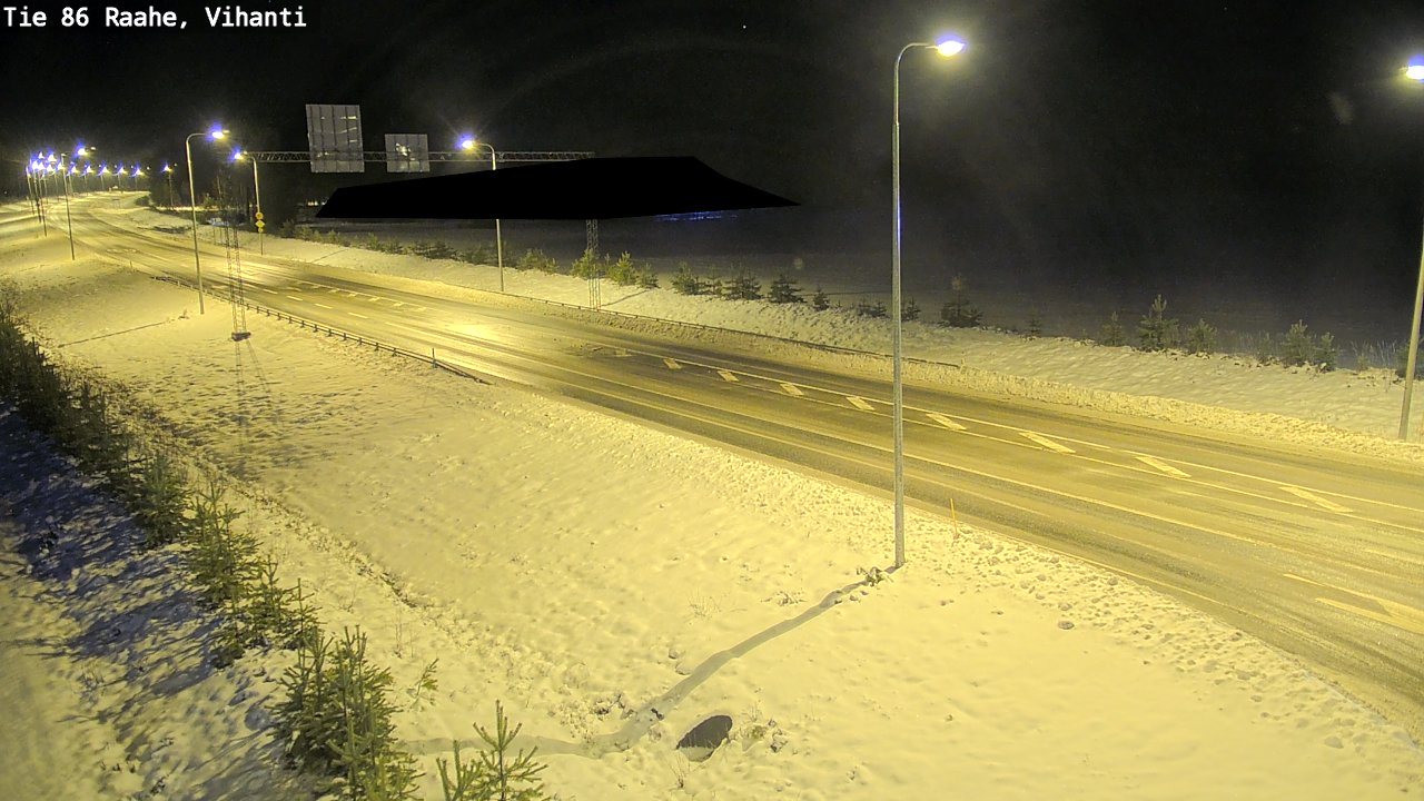 Weather Camera Image Väg 86 Raahe, Vihanti, Raahe, Pohjois-Pohjanmaa