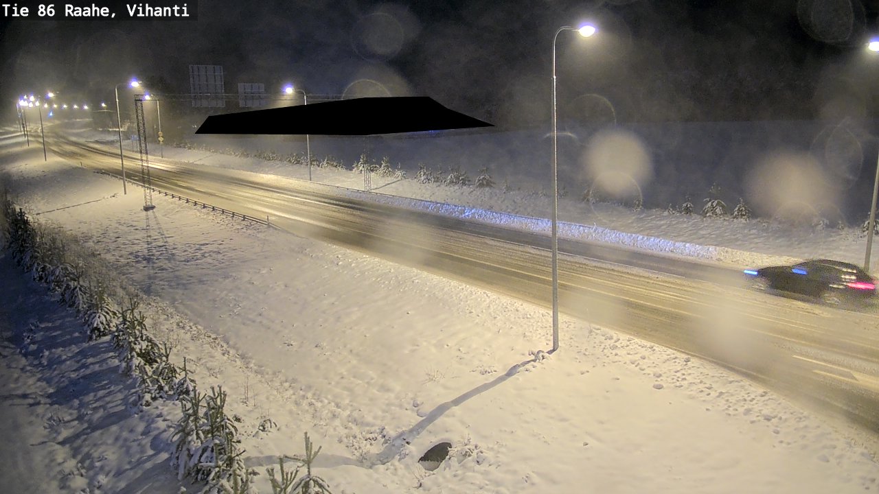 Weather Camera Image Väg 86 Raahe, Vihanti, Raahe, Pohjois-Pohjanmaa