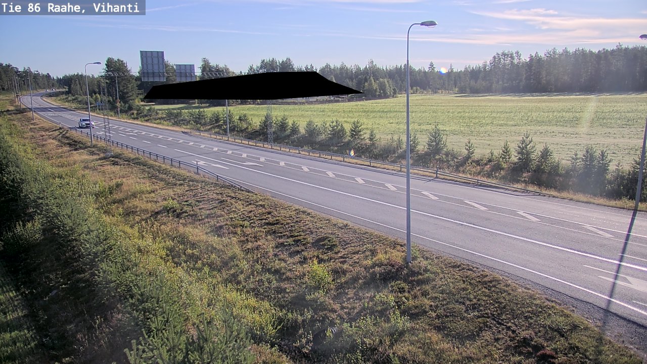 Weather Camera Image Väg 86 Raahe, Vihanti, Raahe, Pohjois-Pohjanmaa