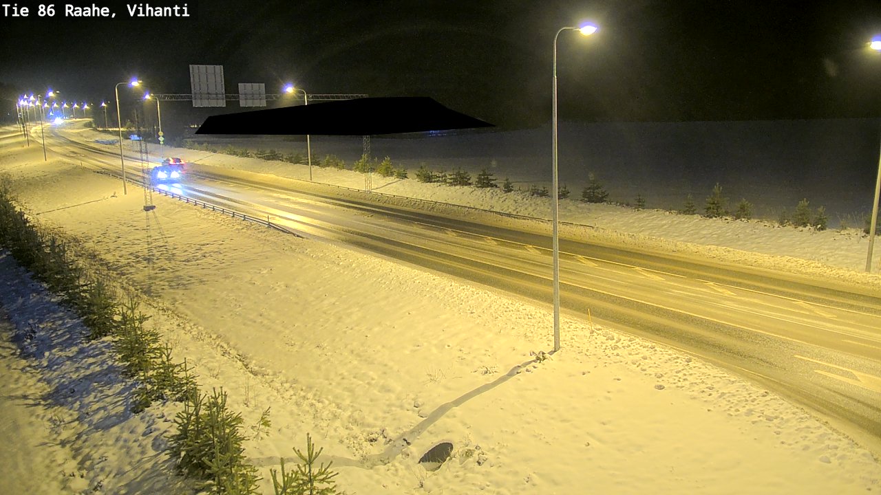 Weather Camera Image Road 86 Raahe, Vihanti, Raahe, Pohjois-Pohjanmaa