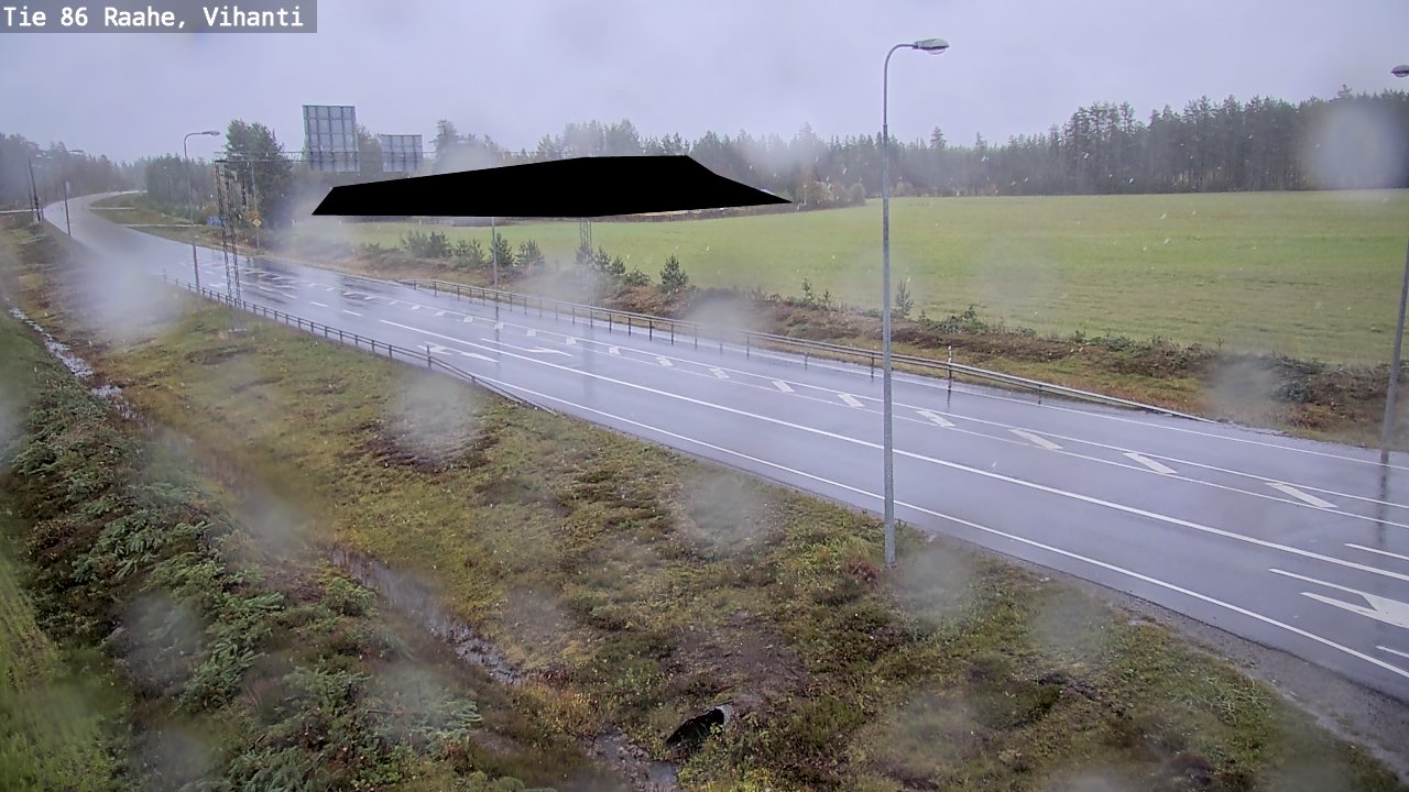 Weather Camera Image Road 86 Raahe, Vihanti, Raahe, Pohjois-Pohjanmaa
