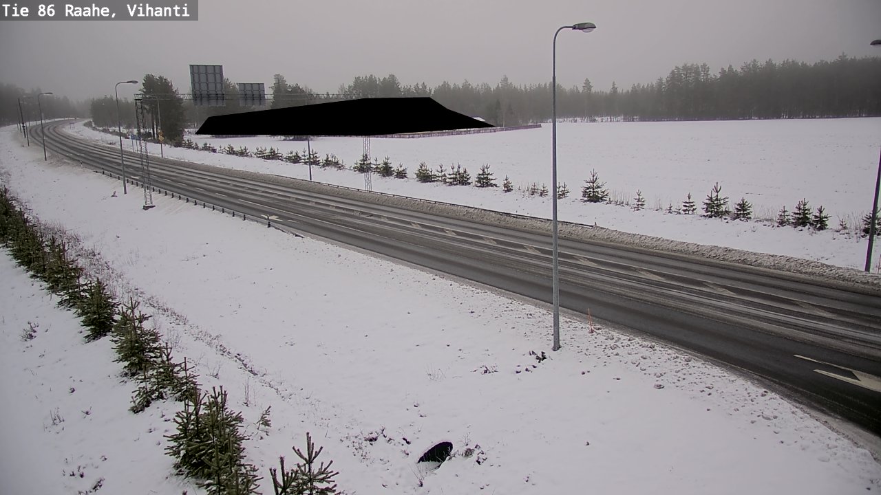 Weather Camera Image Väg 86 Raahe, Vihanti, Raahe, Pohjois-Pohjanmaa
