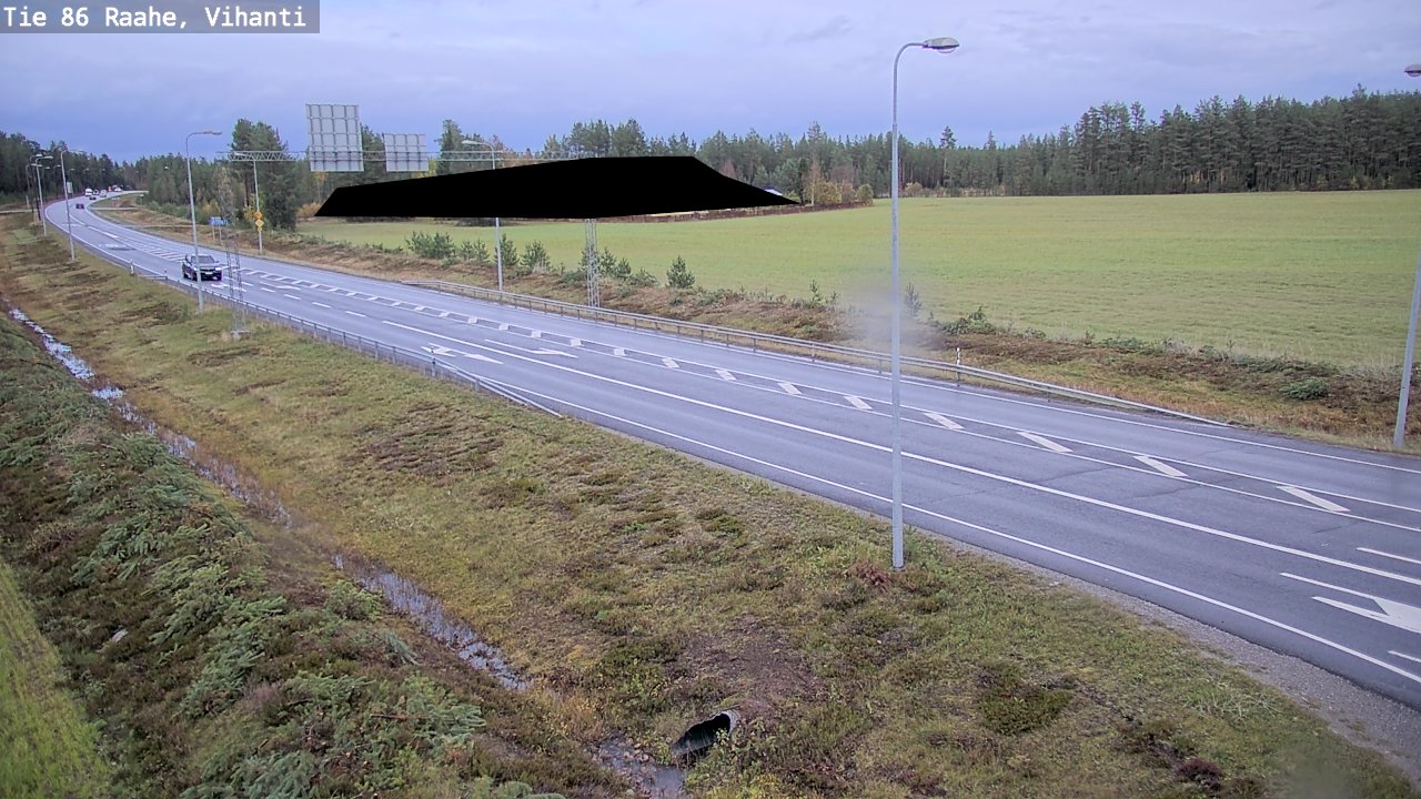 Weather Camera Image Väg 86 Raahe, Vihanti, Raahe, Pohjois-Pohjanmaa