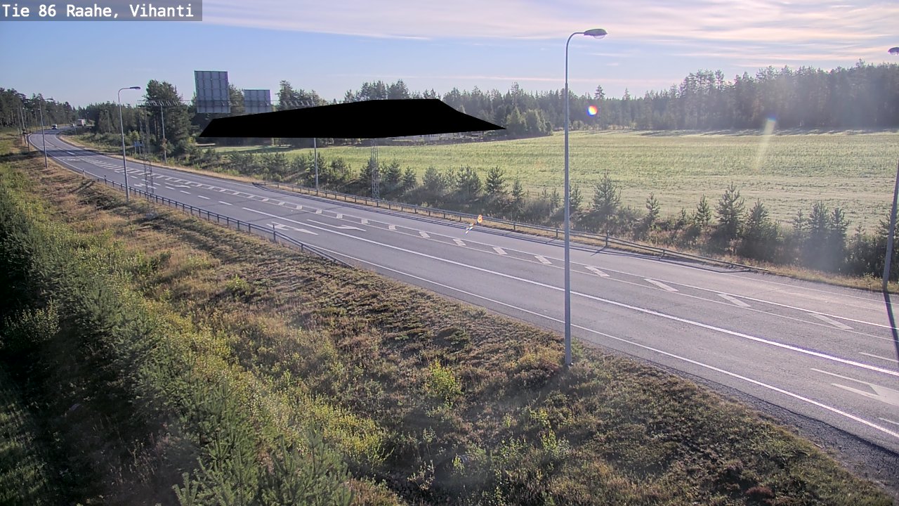 Weather Camera Image Väg 86 Raahe, Vihanti, Raahe, Pohjois-Pohjanmaa