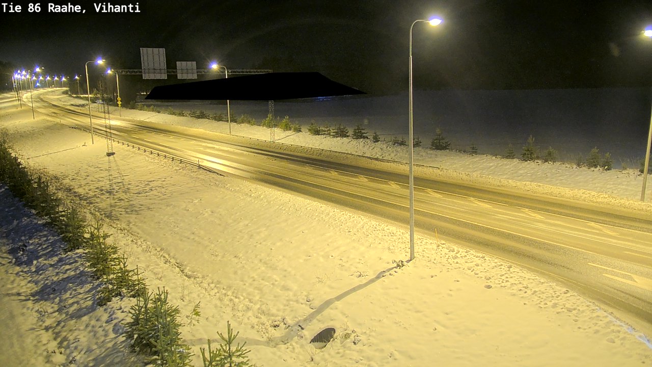 Weather Camera Image Road 86 Raahe, Vihanti, Raahe, Pohjois-Pohjanmaa