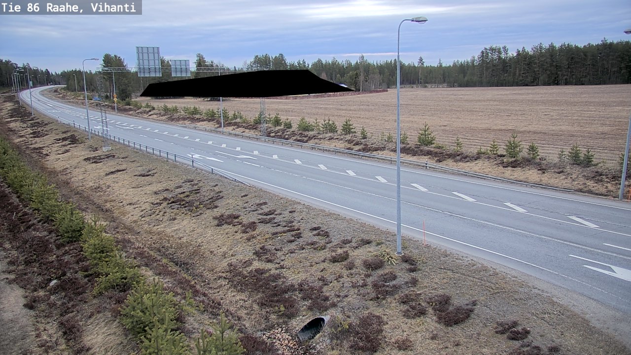 Weather Camera Image Road 86 Raahe, Vihanti, Raahe, Pohjois-Pohjanmaa