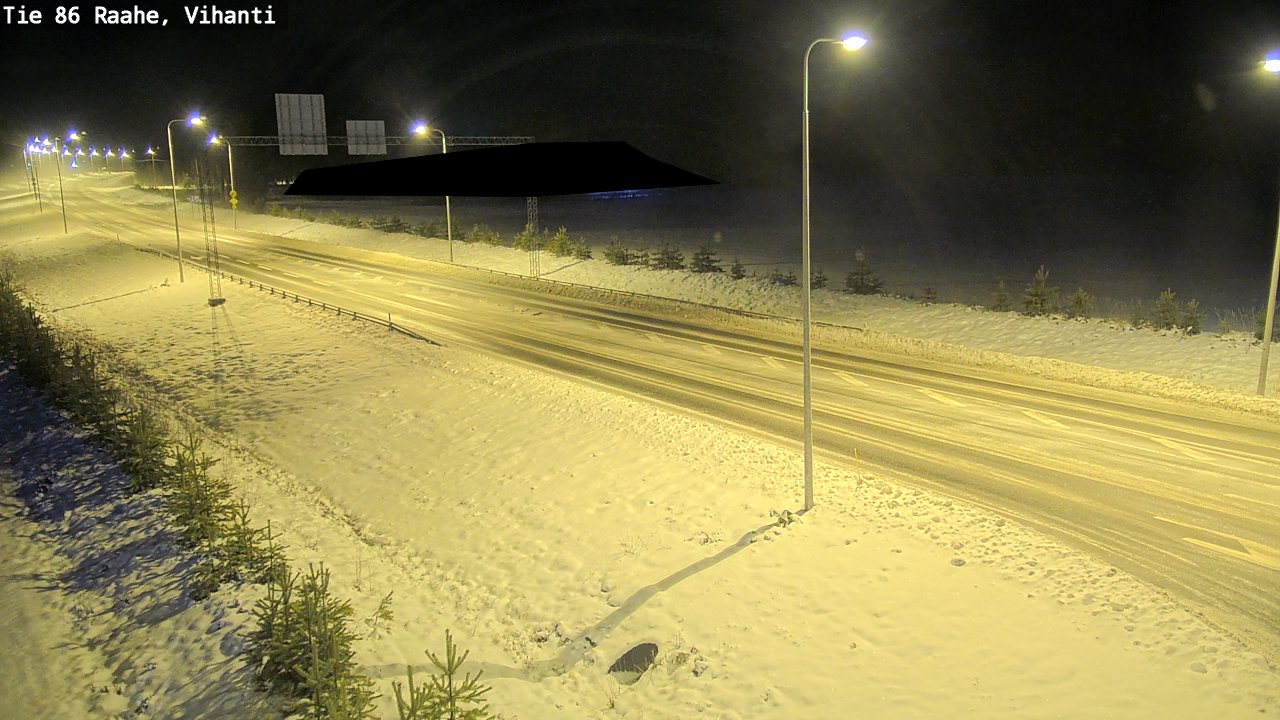 Weather Camera Image Väg 86 Raahe, Vihanti, Raahe, Pohjois-Pohjanmaa