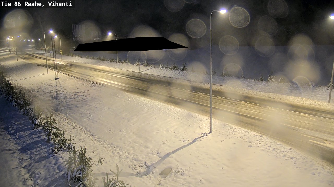 Weather Camera Image Väg 86 Raahe, Vihanti, Raahe, Pohjois-Pohjanmaa