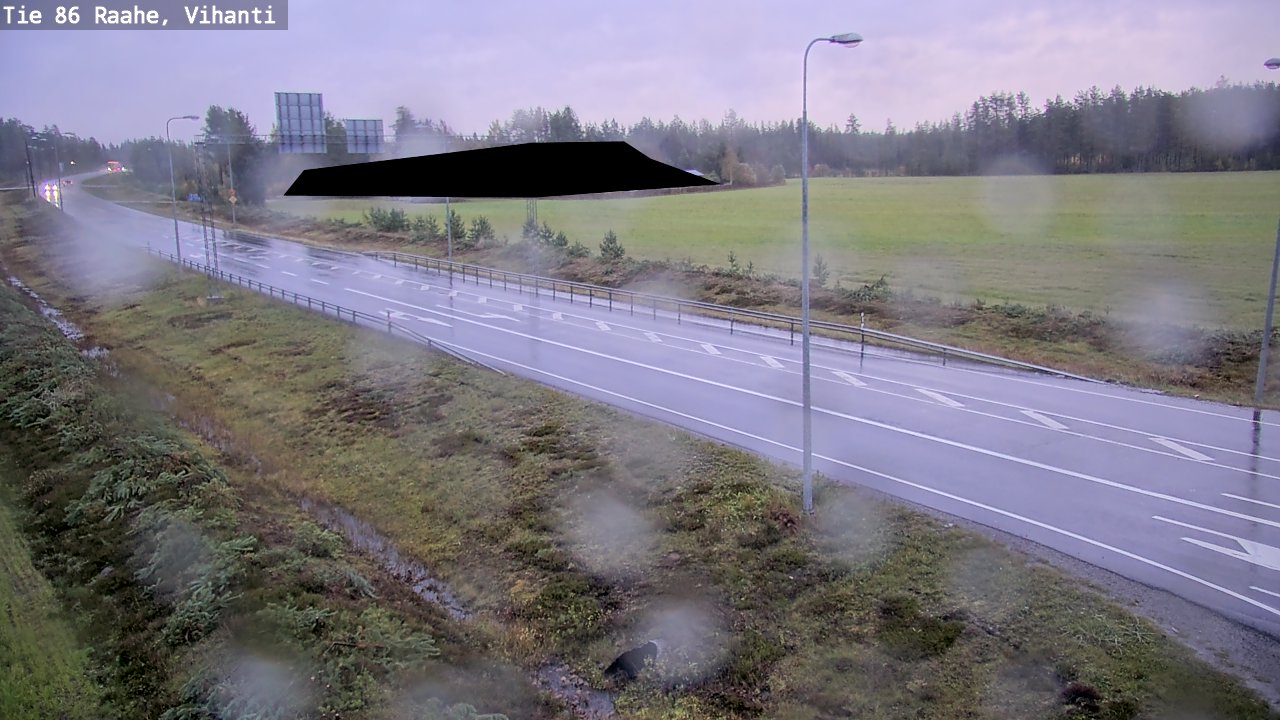 Weather Camera Image Road 86 Raahe, Vihanti, Raahe, Pohjois-Pohjanmaa