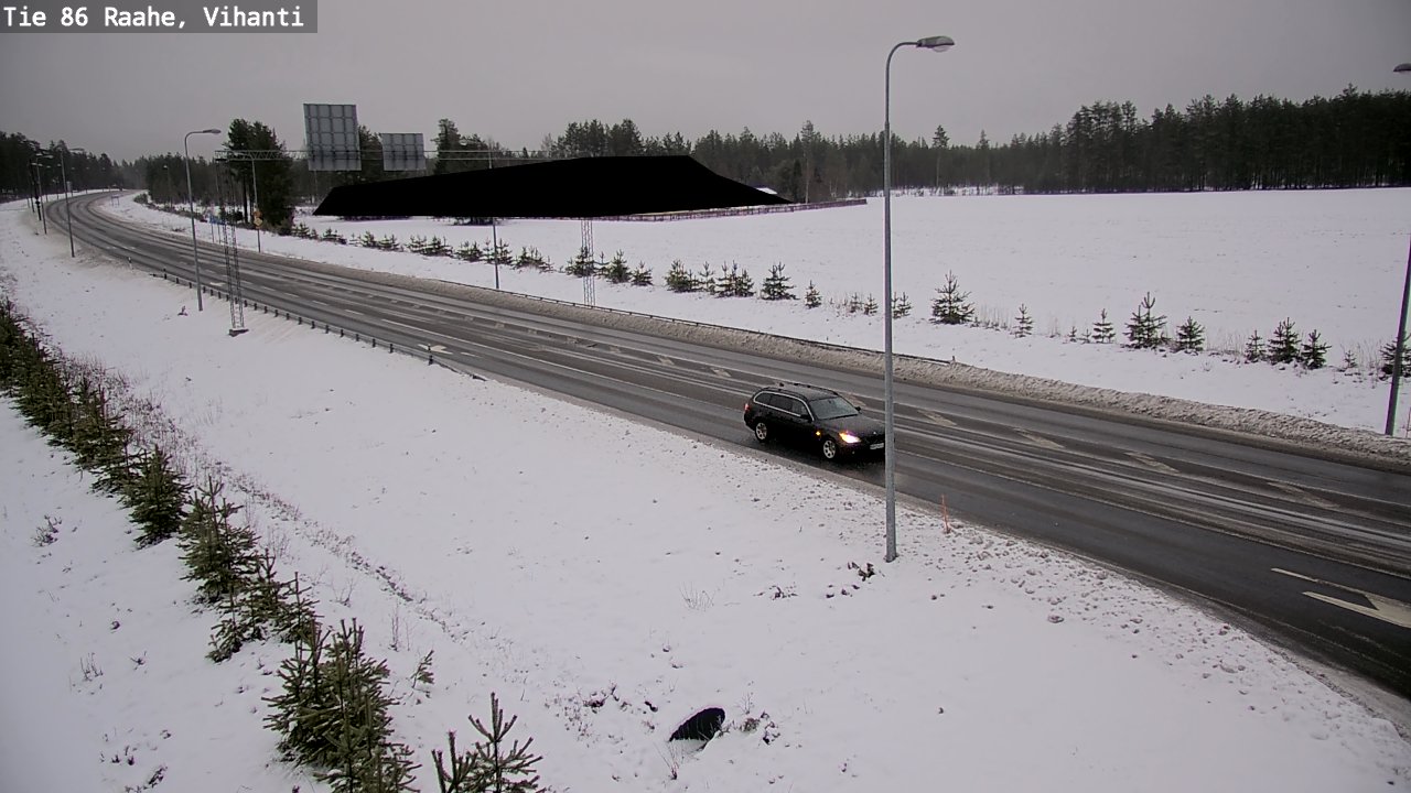 Weather Camera Image Väg 86 Raahe, Vihanti, Raahe, Pohjois-Pohjanmaa