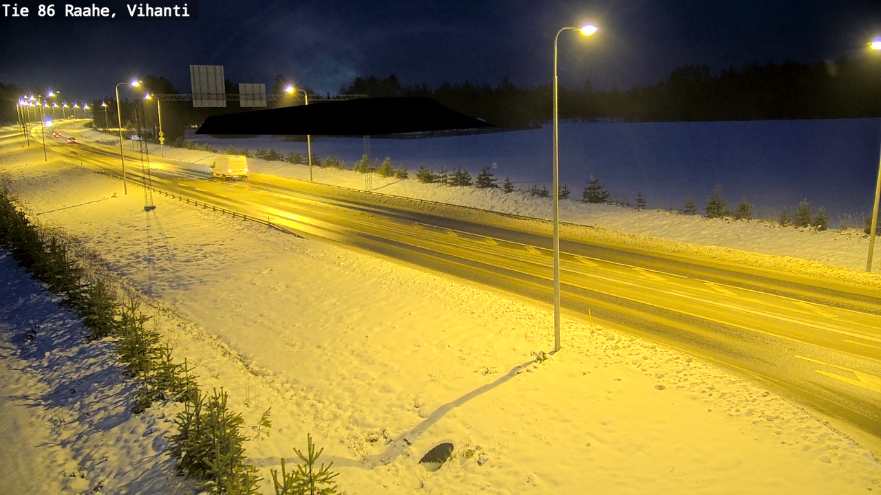 Weather Camera Image Road 86 Raahe, Vihanti, Raahe, Pohjois-Pohjanmaa