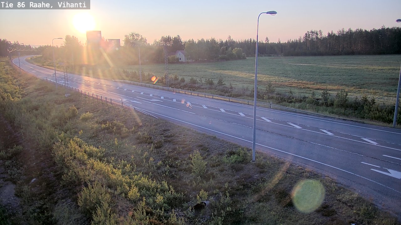 Weather Camera Image Road 86 Raahe, Vihanti, Raahe, Pohjois-Pohjanmaa