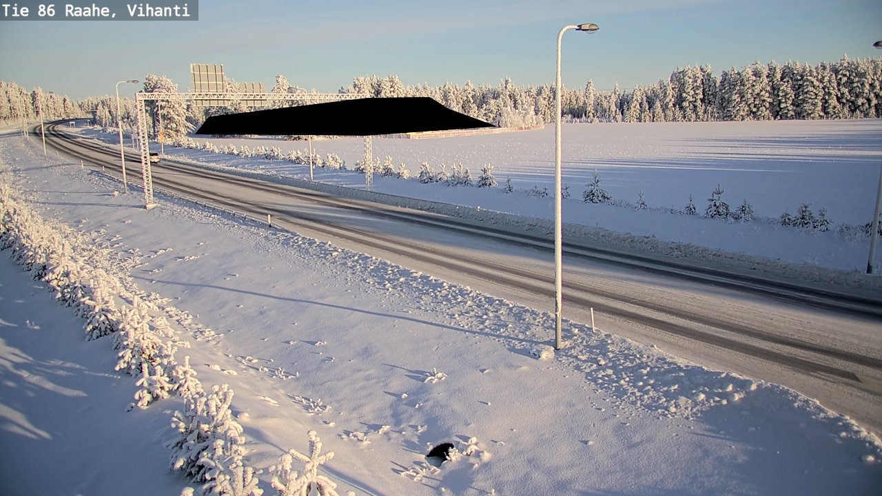 Weather Camera Image Road 86 Raahe, Vihanti, Raahe, Pohjois-Pohjanmaa