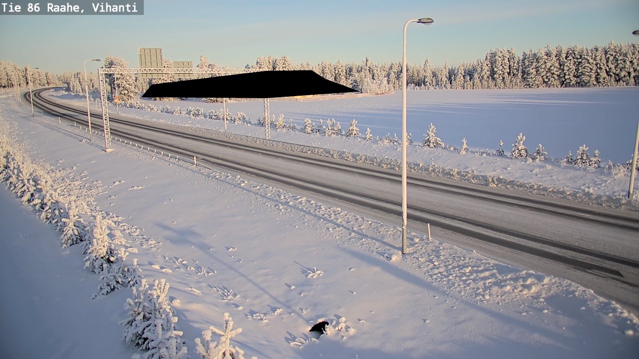 Weather Camera Image Road 86 Raahe, Vihanti, Raahe, Pohjois-Pohjanmaa