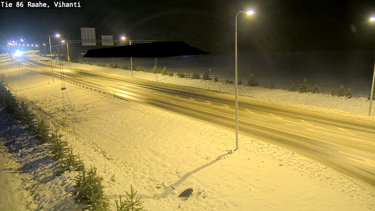 Weather Camera Image Road 86 Raahe, Vihanti, Raahe, Pohjois-Pohjanmaa