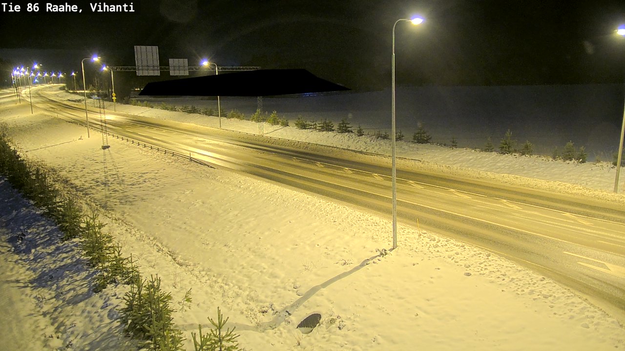 Weather Camera Image Road 86 Raahe, Vihanti, Raahe, Pohjois-Pohjanmaa