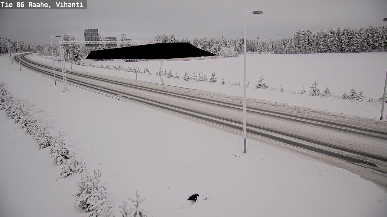Weather Camera Image Väg 86 Raahe, Vihanti, Raahe, Pohjois-Pohjanmaa