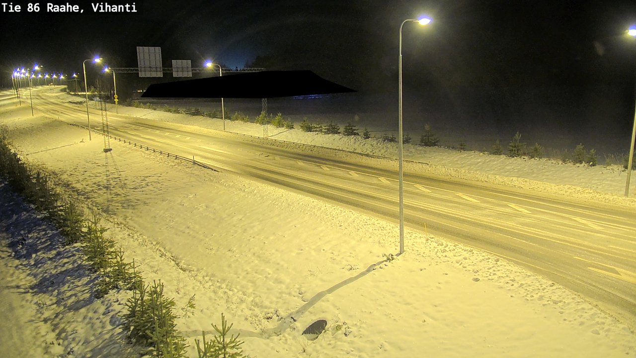 Weather Camera Image Väg 86 Raahe, Vihanti, Raahe, Pohjois-Pohjanmaa