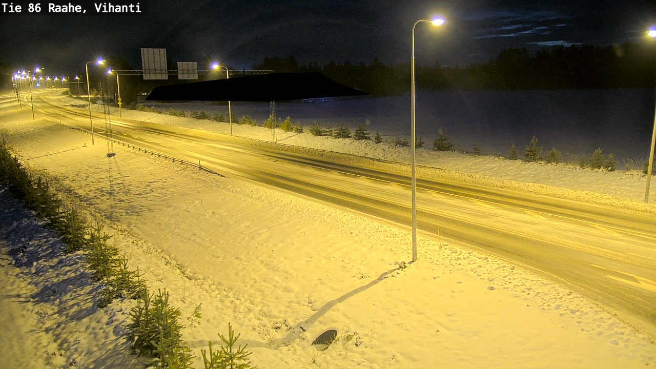 Weather Camera Image Väg 86 Raahe, Vihanti, Raahe, Pohjois-Pohjanmaa