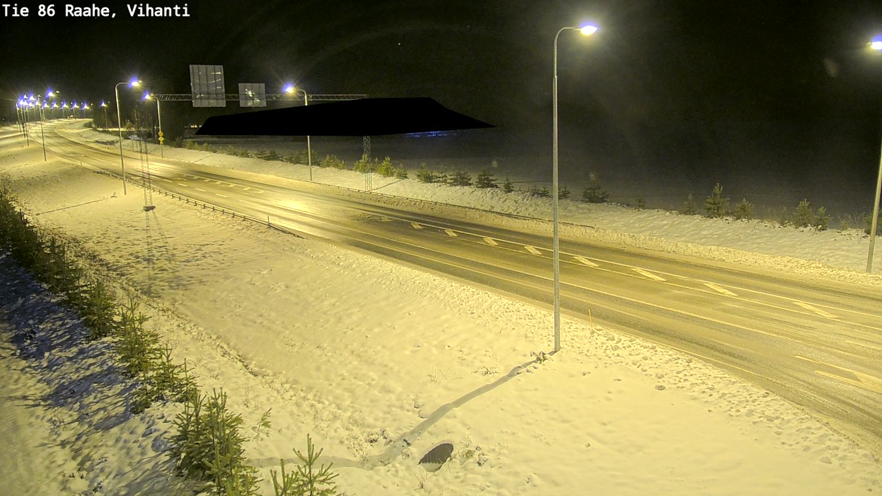 Weather Camera Image Väg 86 Raahe, Vihanti, Raahe, Pohjois-Pohjanmaa