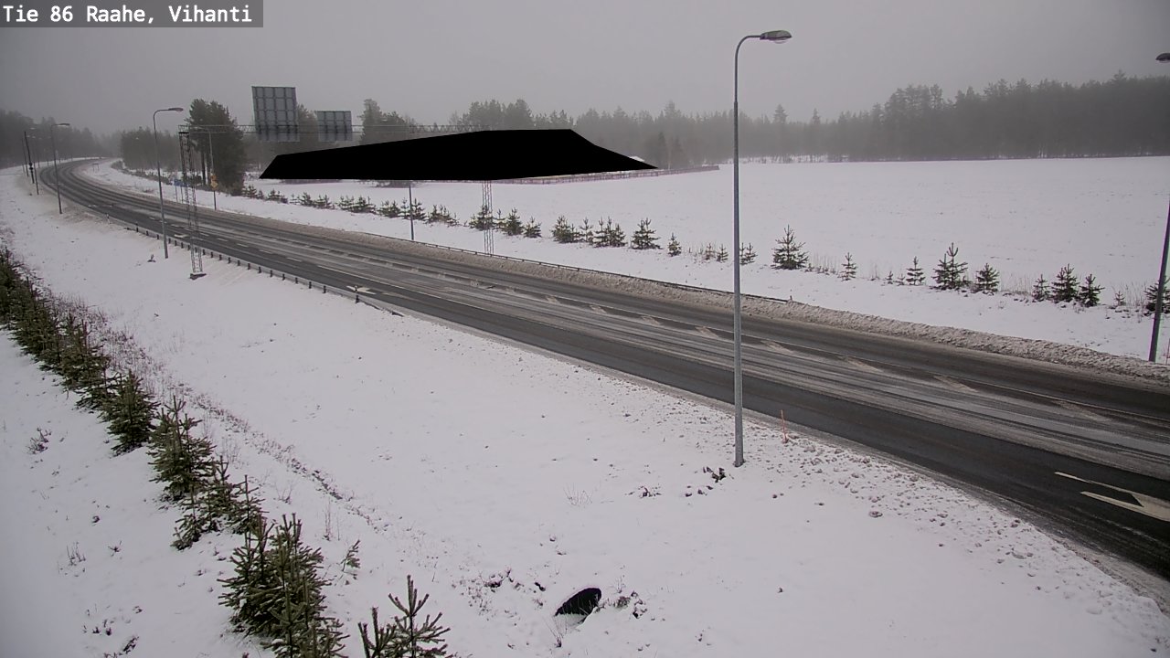 Weather Camera Image Väg 86 Raahe, Vihanti, Raahe, Pohjois-Pohjanmaa