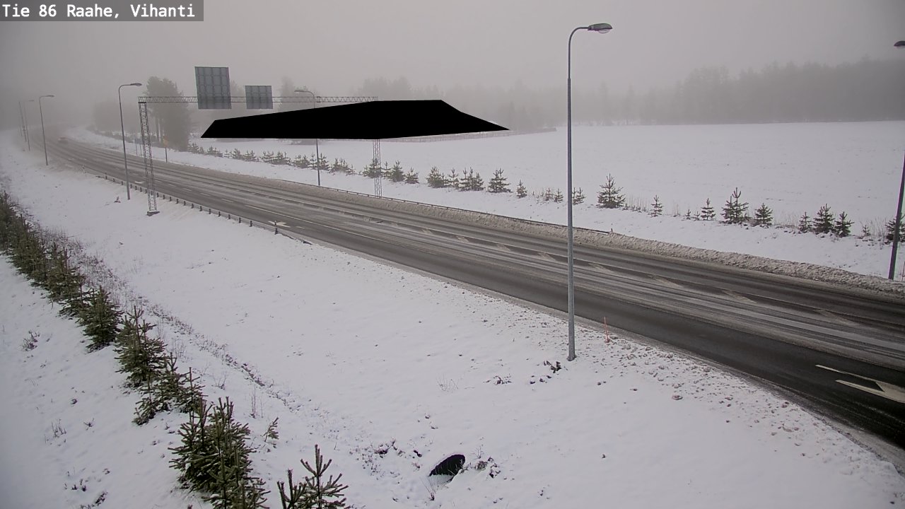 Weather Camera Image Väg 86 Raahe, Vihanti, Raahe, Pohjois-Pohjanmaa