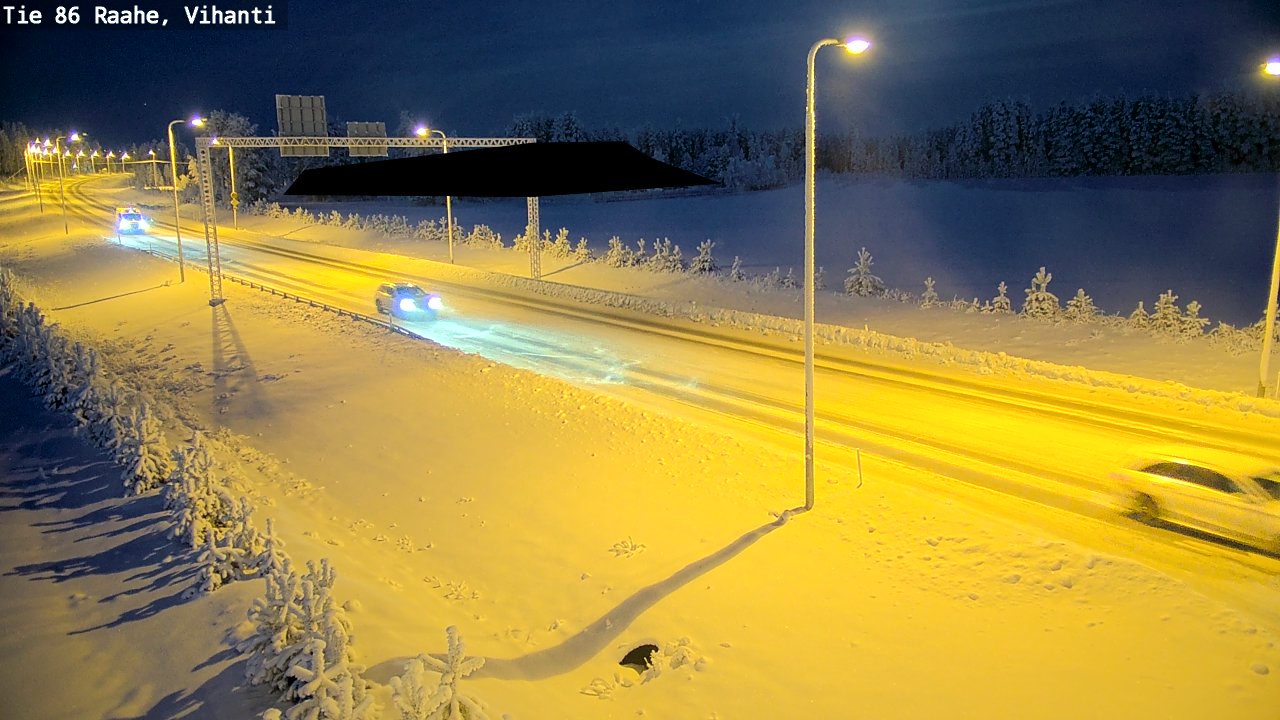 Weather Camera Image Road 86 Raahe, Vihanti, Raahe, Pohjois-Pohjanmaa
