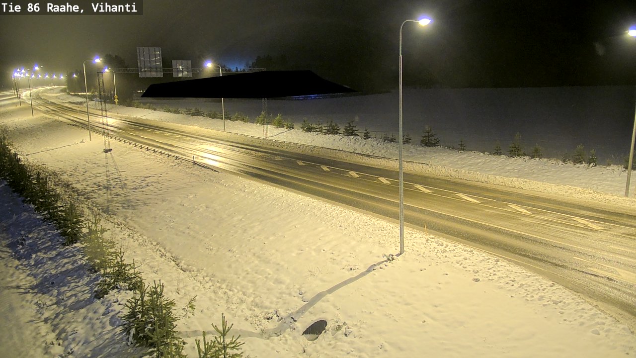 Weather Camera Image Väg 86 Raahe, Vihanti, Raahe, Pohjois-Pohjanmaa