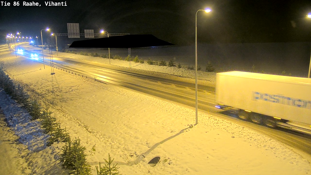 Weather Camera Image Road 86 Raahe, Vihanti, Raahe, Pohjois-Pohjanmaa