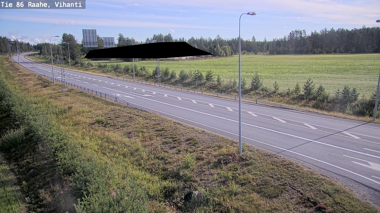 Weather Camera Image Väg 86 Raahe, Vihanti, Raahe, Pohjois-Pohjanmaa