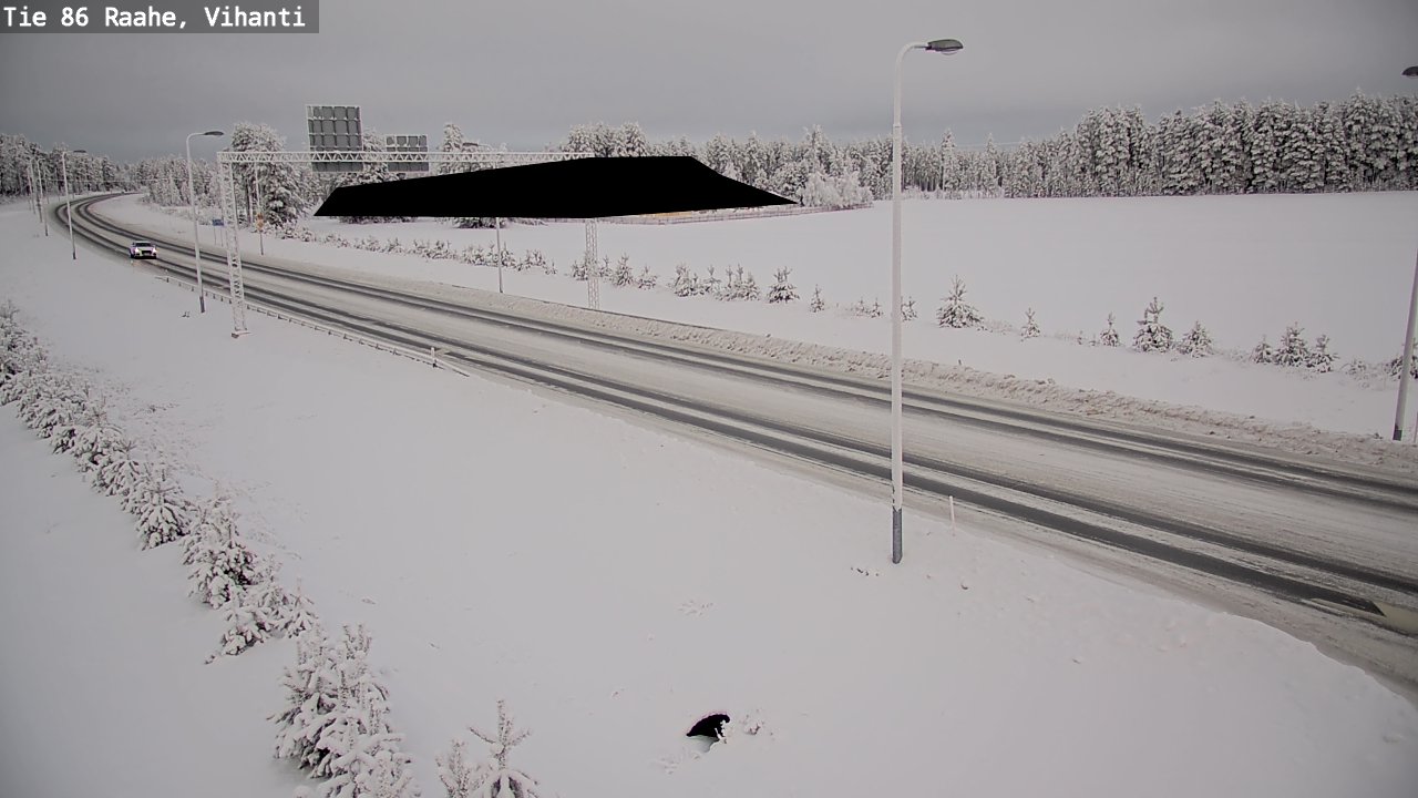Weather Camera Image Väg 86 Raahe, Vihanti, Raahe, Pohjois-Pohjanmaa