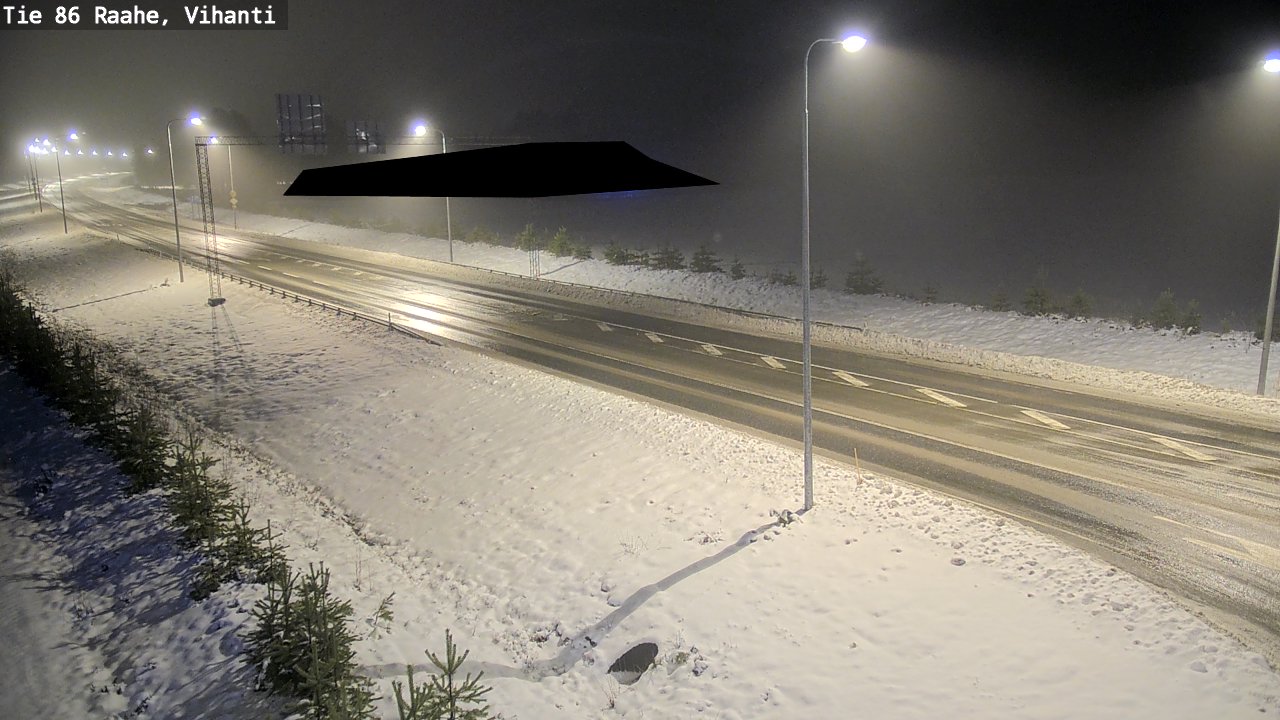 Weather Camera Image Väg 86 Raahe, Vihanti, Raahe, Pohjois-Pohjanmaa