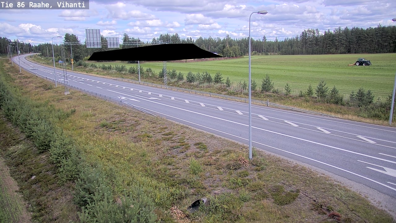 Weather Camera Image Road 86 Raahe, Vihanti, Raahe, Pohjois-Pohjanmaa