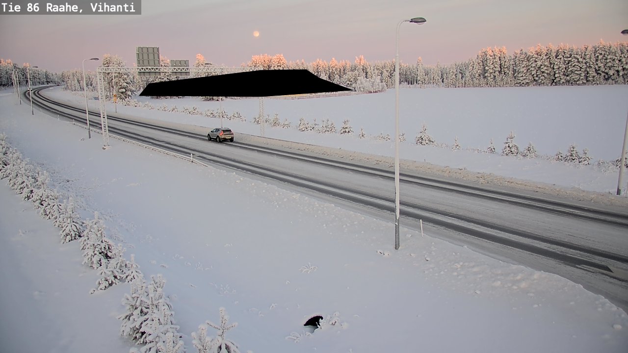 Weather Camera Image Road 86 Raahe, Vihanti, Raahe, Pohjois-Pohjanmaa