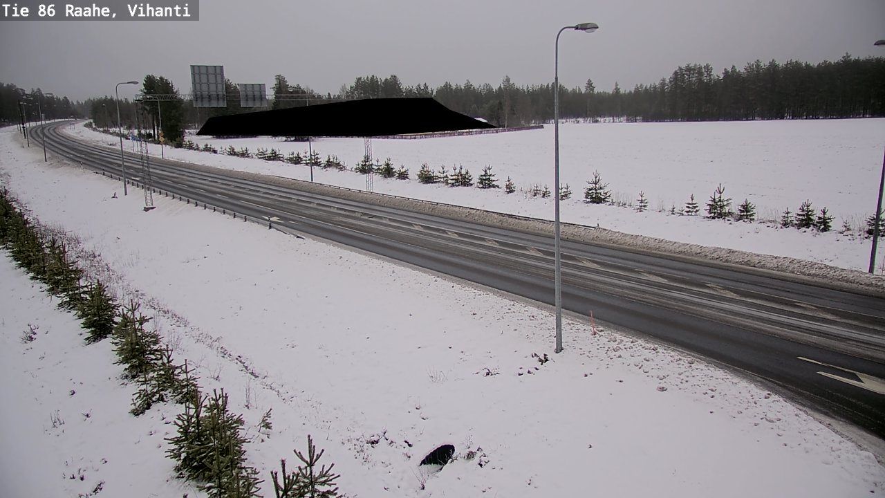 Weather Camera Image Väg 86 Raahe, Vihanti, Raahe, Pohjois-Pohjanmaa