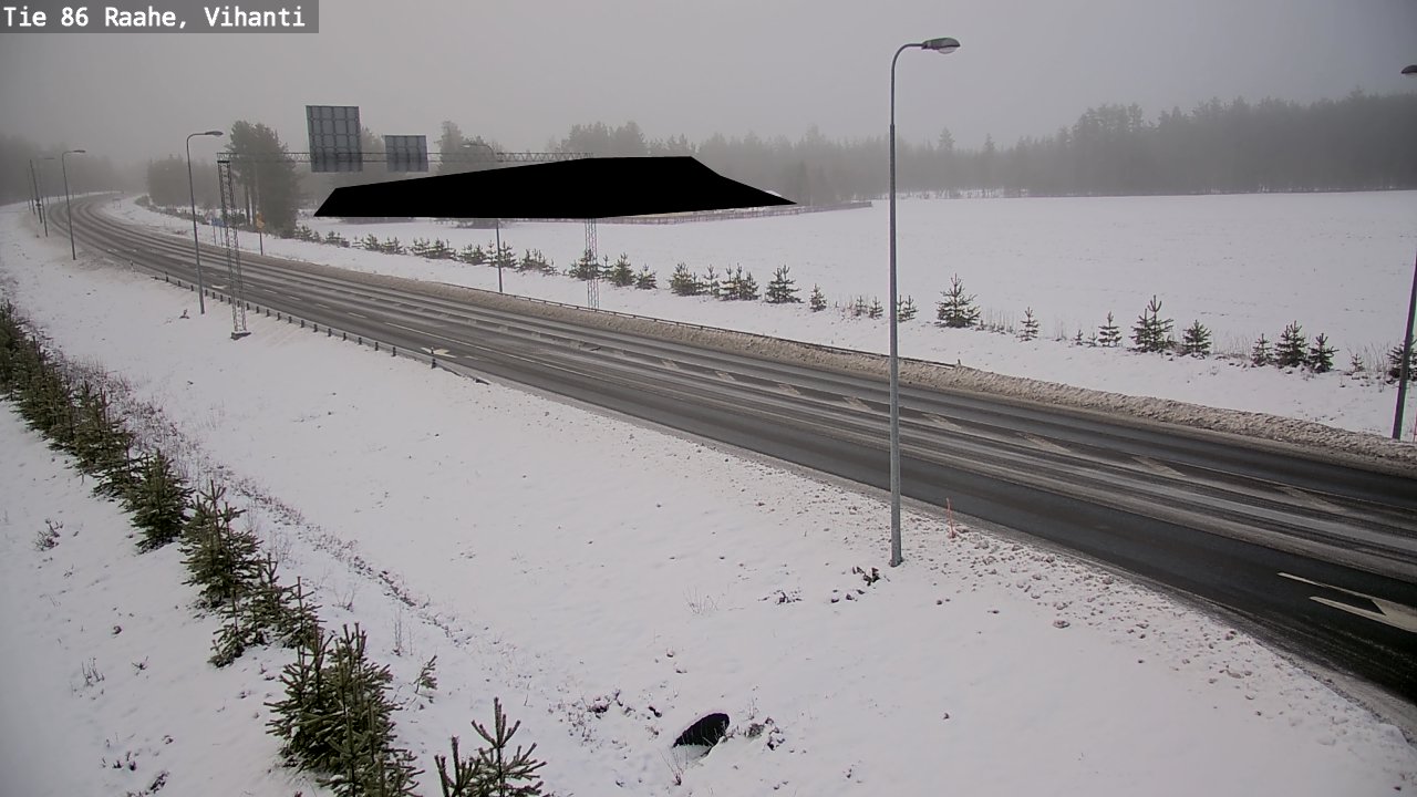 Weather Camera Image Väg 86 Raahe, Vihanti, Raahe, Pohjois-Pohjanmaa