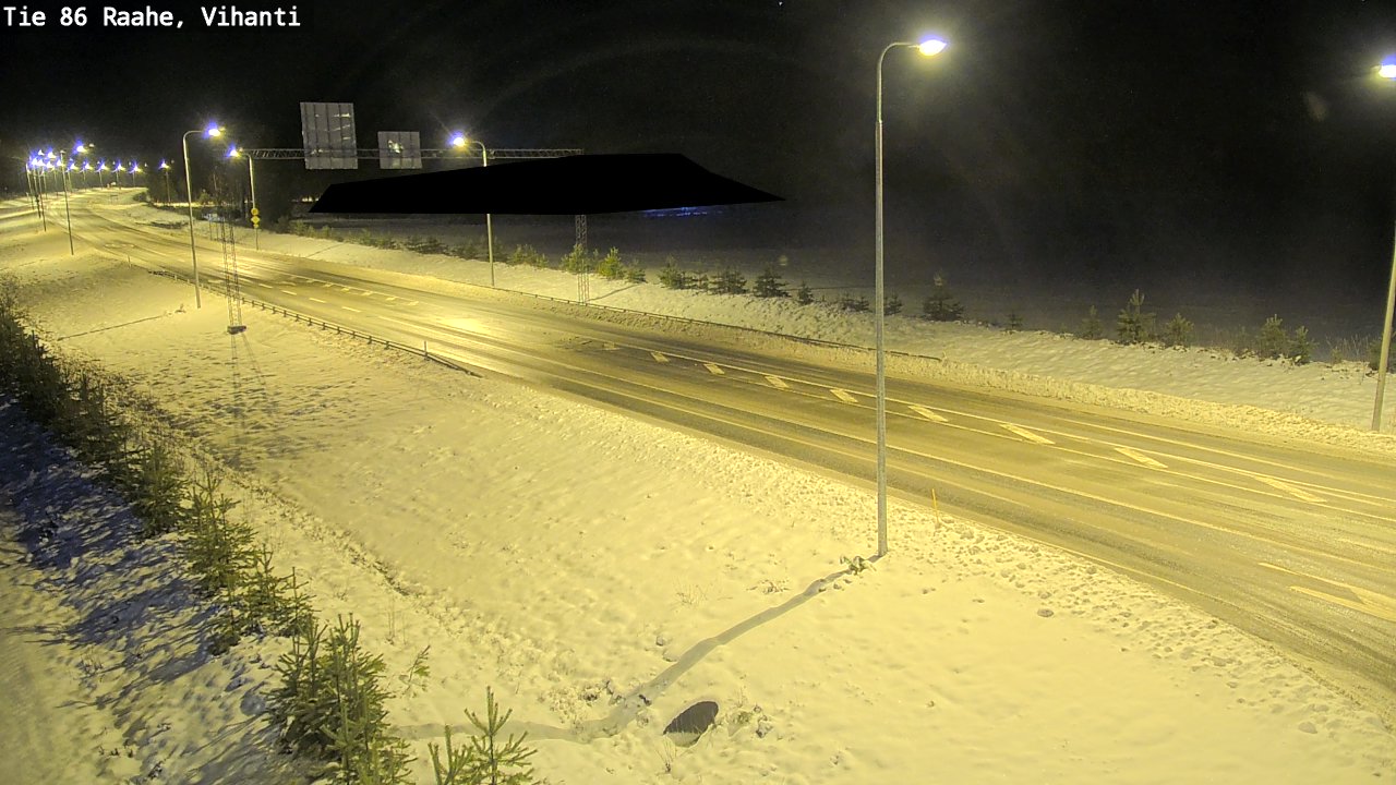 Weather Camera Image Väg 86 Raahe, Vihanti, Raahe, Pohjois-Pohjanmaa