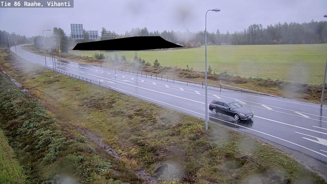 Weather Camera Image Road 86 Raahe, Vihanti, Raahe, Pohjois-Pohjanmaa