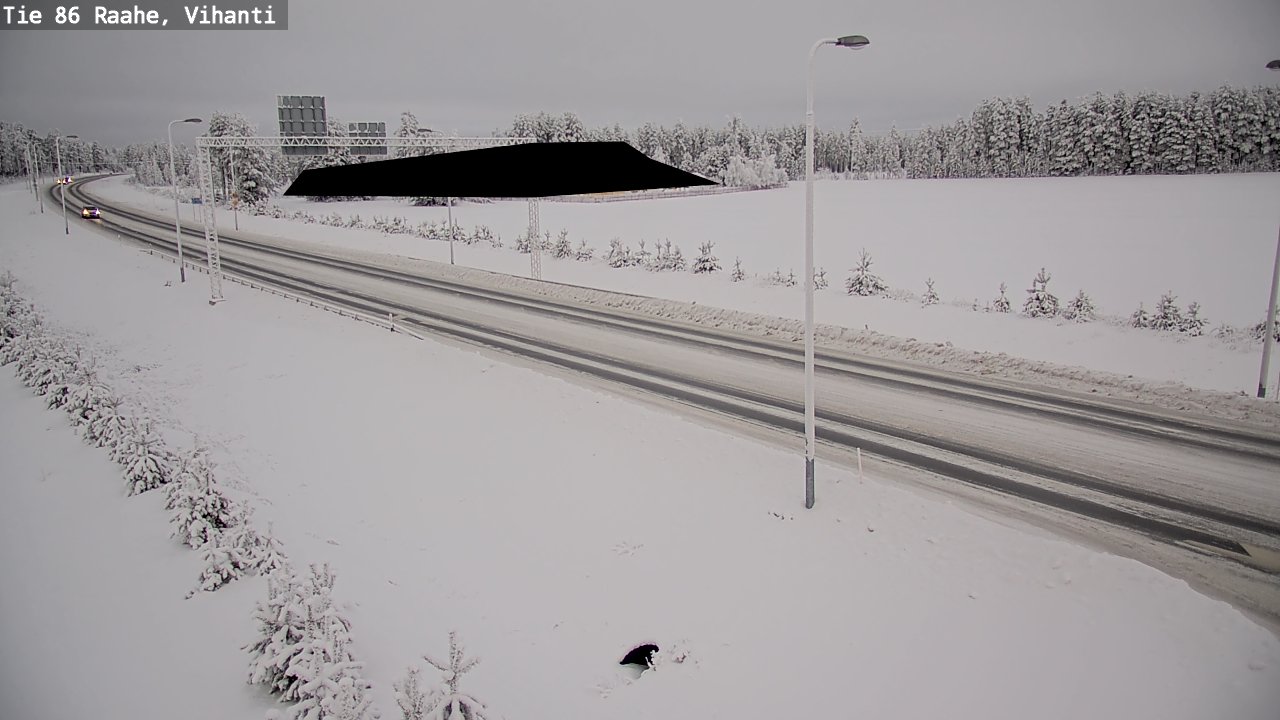 Weather Camera Image Väg 86 Raahe, Vihanti, Raahe, Pohjois-Pohjanmaa