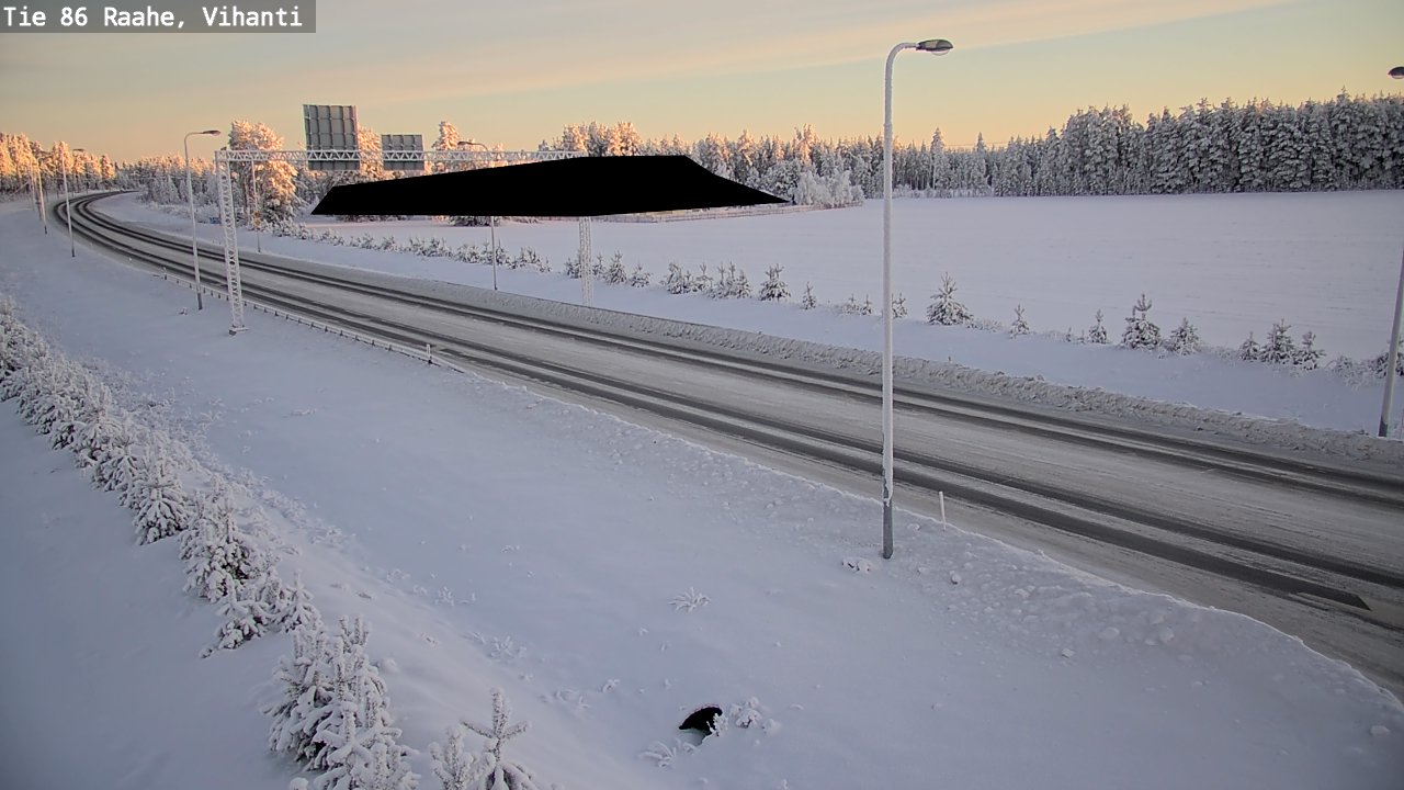 Weather Camera Image Road 86 Raahe, Vihanti, Raahe, Pohjois-Pohjanmaa