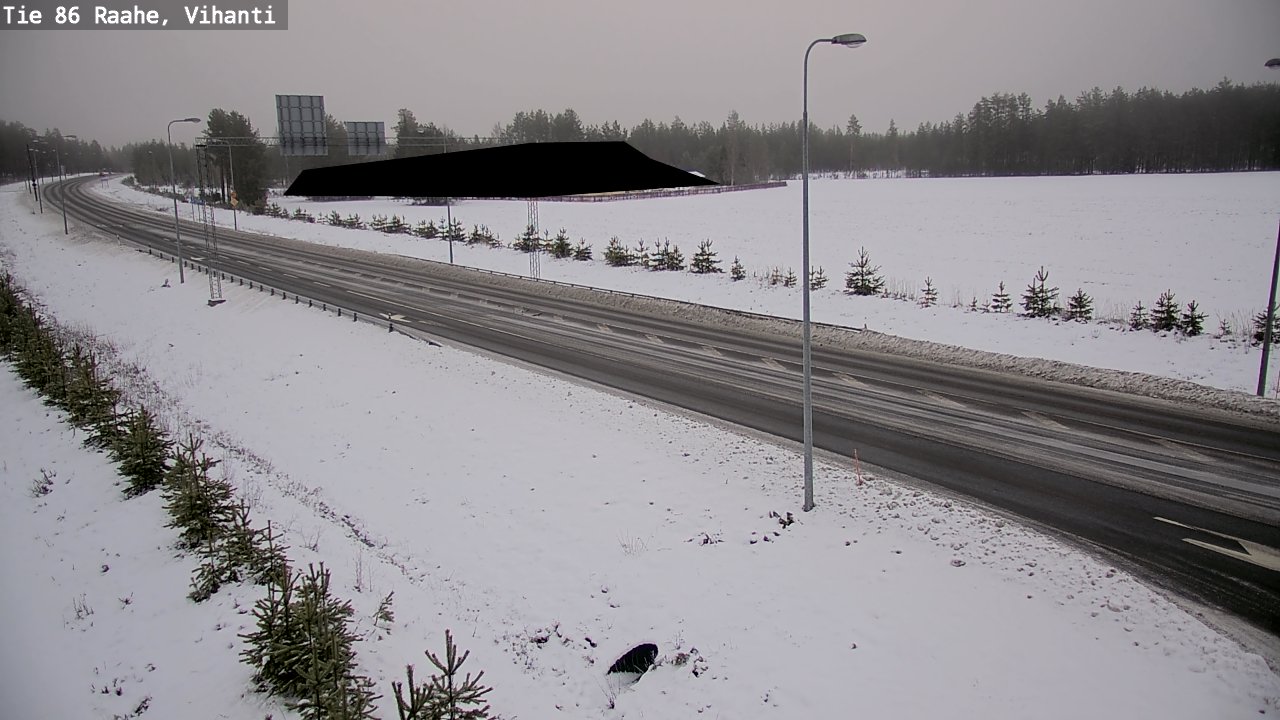 Weather Camera Image Väg 86 Raahe, Vihanti, Raahe, Pohjois-Pohjanmaa