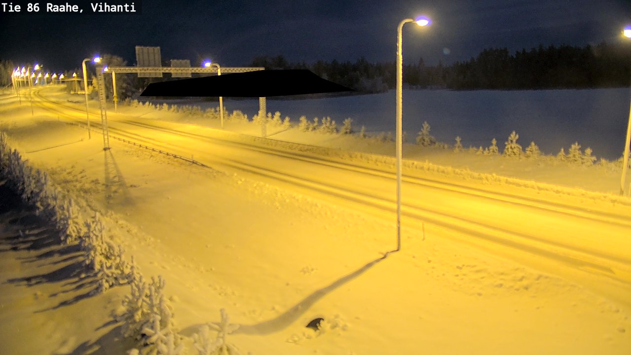 Weather Camera Image Road 86 Raahe, Vihanti, Raahe, Pohjois-Pohjanmaa