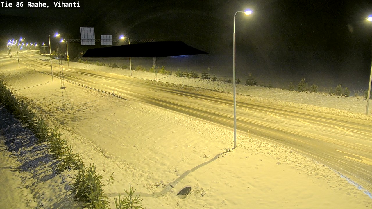 Weather Camera Image Väg 86 Raahe, Vihanti, Raahe, Pohjois-Pohjanmaa
