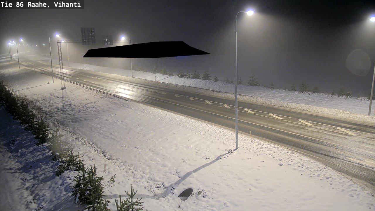 Weather Camera Image Väg 86 Raahe, Vihanti, Raahe, Pohjois-Pohjanmaa